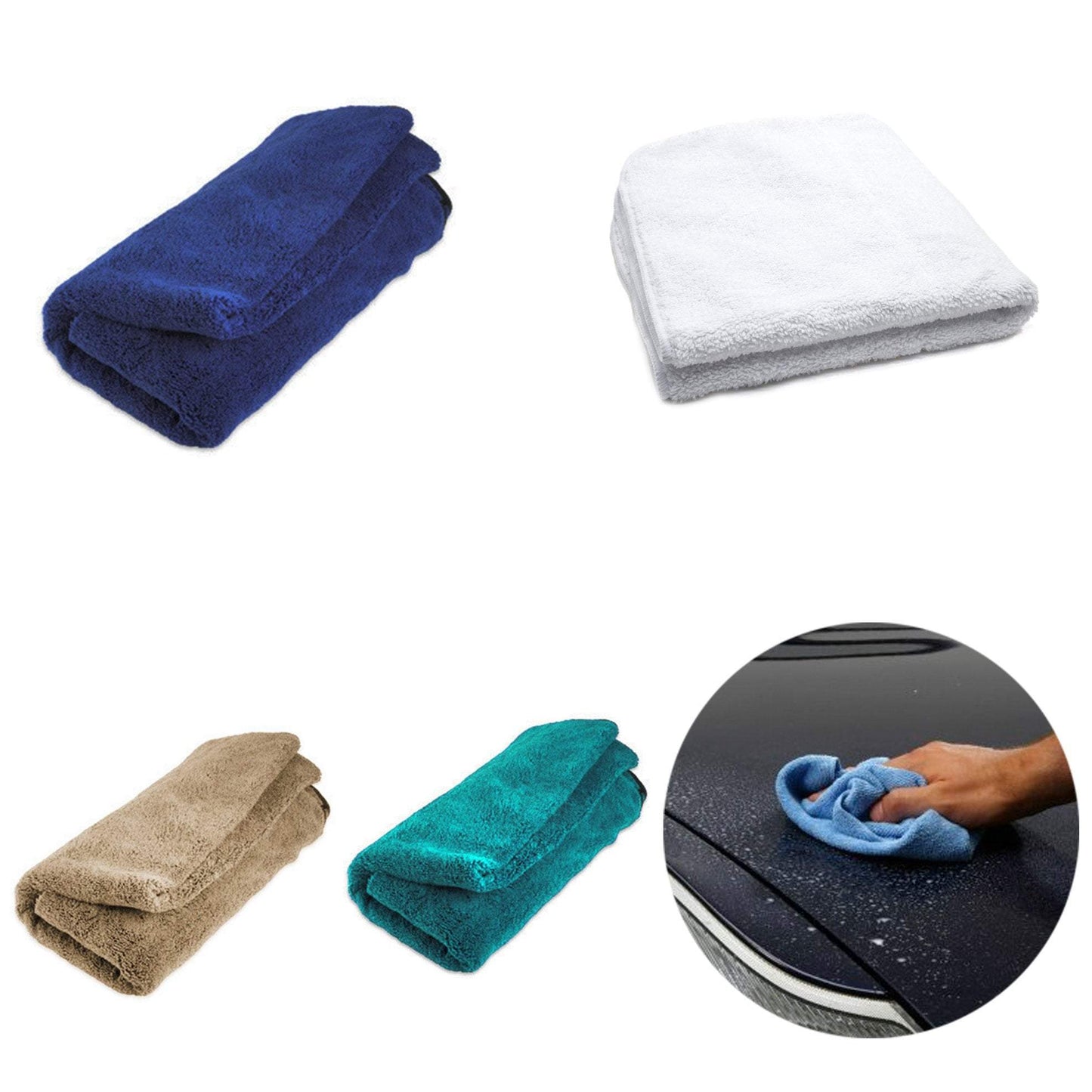 Microfibre Cleaning Cloth Towel 75 x 53 cm Assorted Colours 4195 A