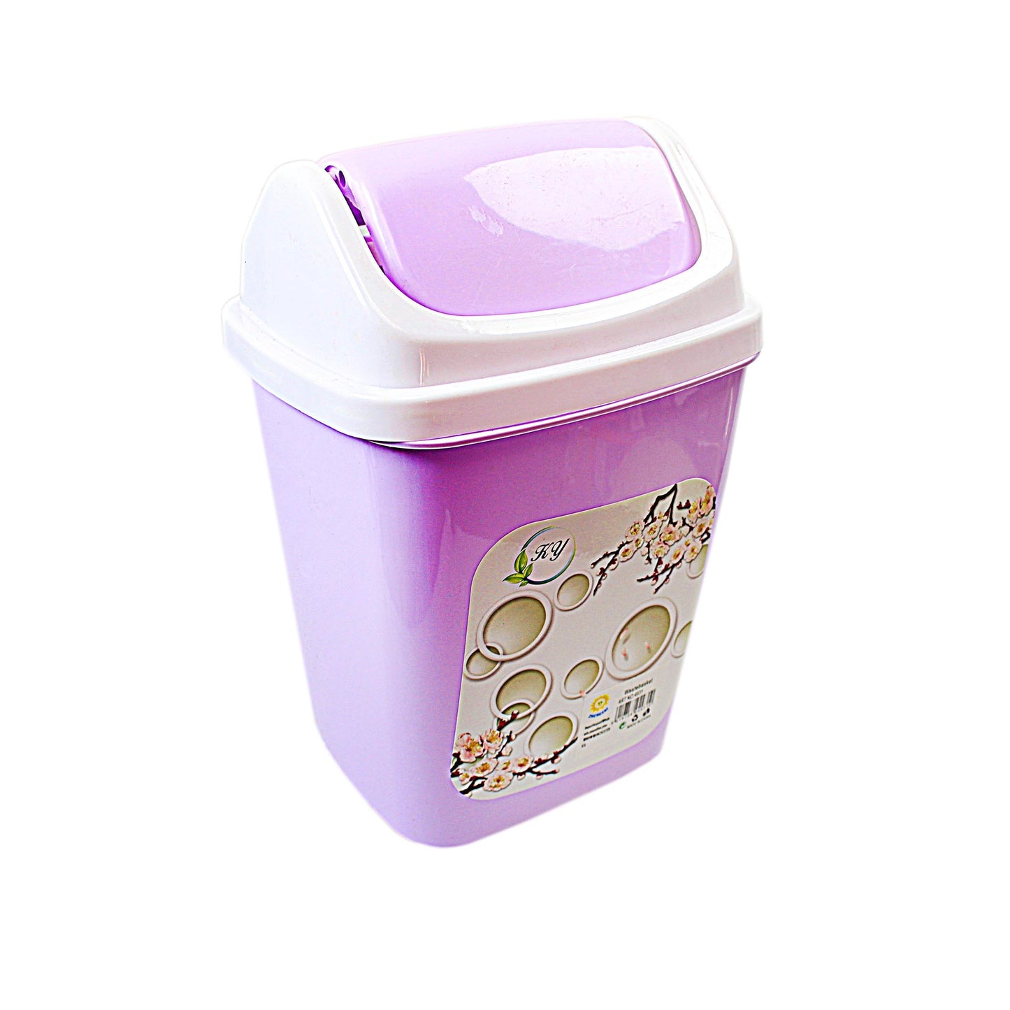 5 Litre Kitchen Bathroom Bedroom Mini Plastic Waste Bin Blue Purple 4931