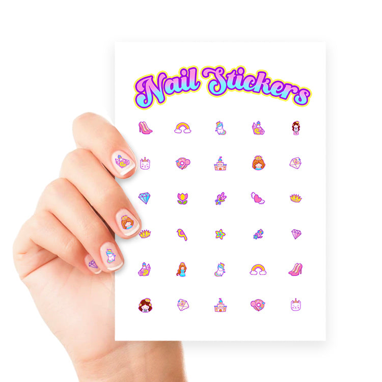 Princess Nail Art Sticker Sheet