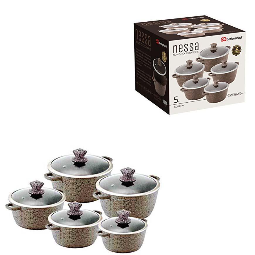 Nessa Granum Casserole Set 5Pc Coraille Brown 2472/5774