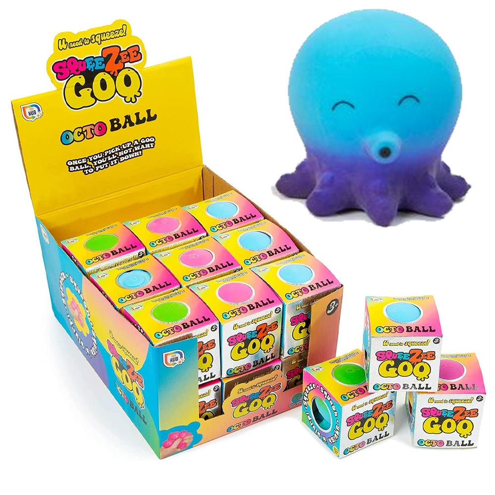 SqueeZee Goo Octo Ball Bundle of 3 in All Colours