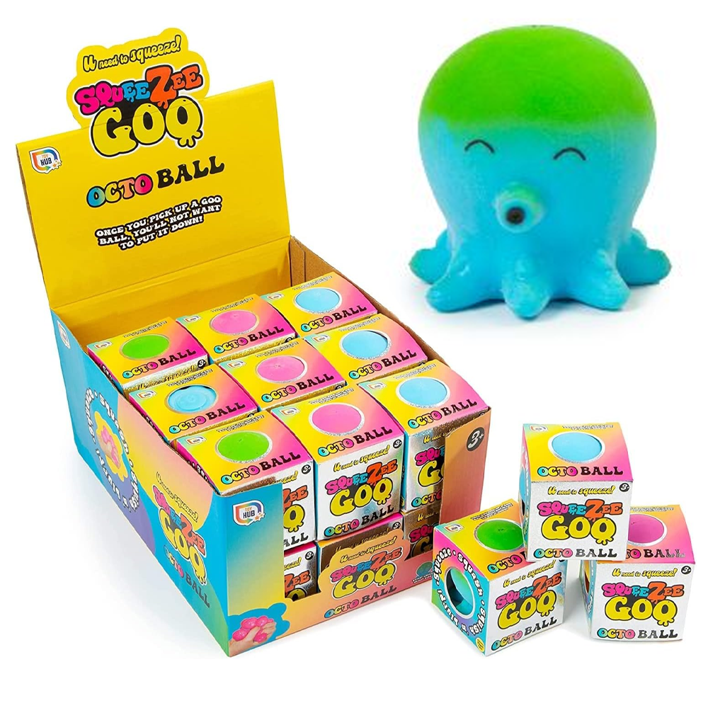 SqueeZee Goo Octo Ball Bundle of 3 in All Colours