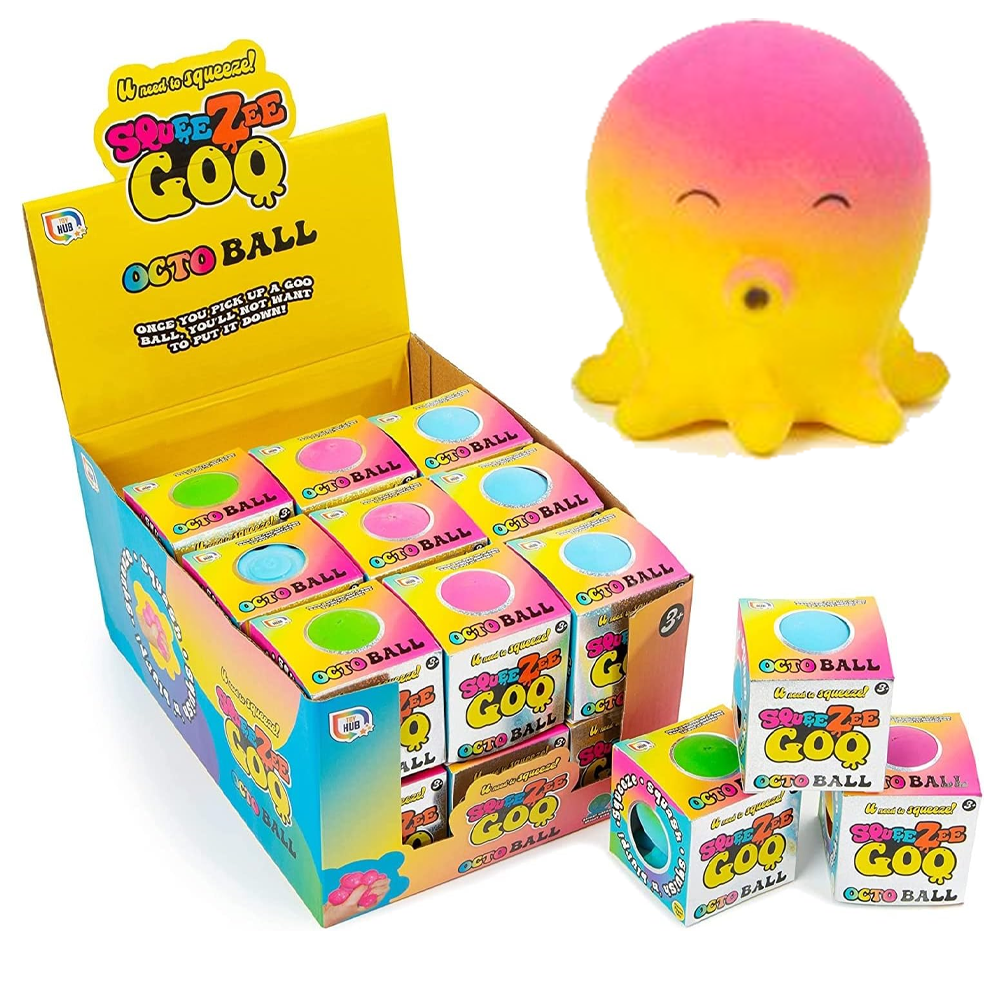 SqueeZee Goo Octo Ball Bundle of 3 in All Colours