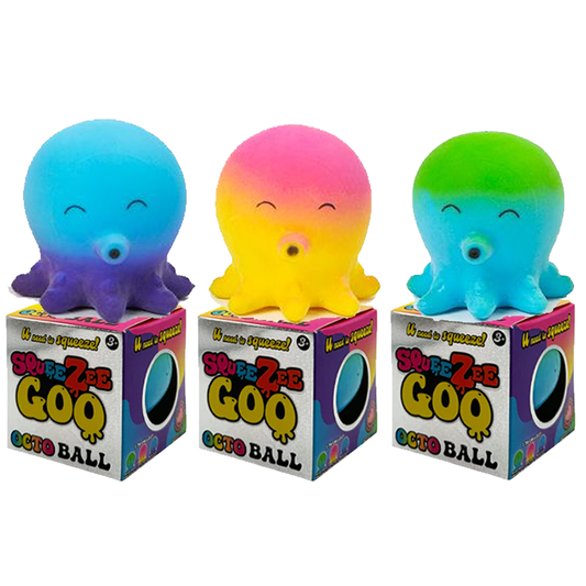 SqueeZee Goo Octo Ball Bundle of 3 in All Colours