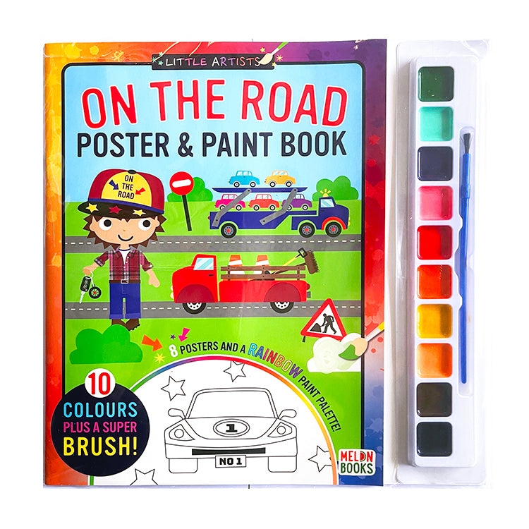 On The Road Poster And Paint Activity Set