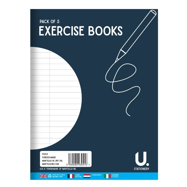 Exercise Books 16 Sheets 20 x 15 cm Pack of 6 P1003MP