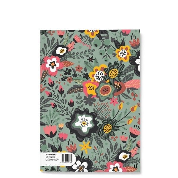 Floral A4 Refill Pad School Assorted Designs P1070