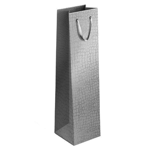 Embossed Metallic Paper Wine Bottle Gift Bag 12 x 36 x 10 cm Assorted Colours P1918