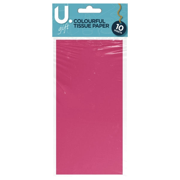 Colourful Tissue Paper 10 Sheets Assorted Colours P2064