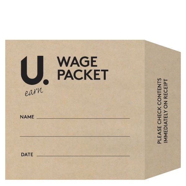 Wage Packet Salary Cash Envelopes Brown Envelopes 70 Pack