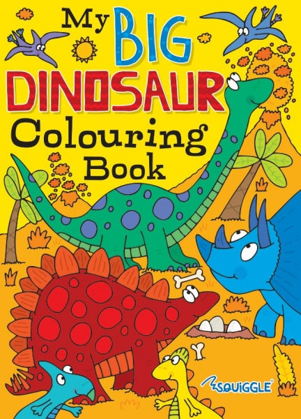 Children'S Fun Colouring Book Monsters Dinosaur Assorted Designs