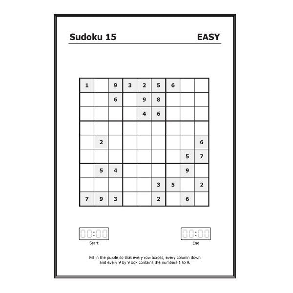 Mega Large Print Modern Sudoku Book 1 Easy & Medium P2962