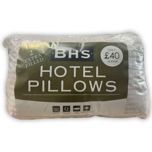 BHS Hotel Pillows - Luxury Twin Pack (RRP £40)