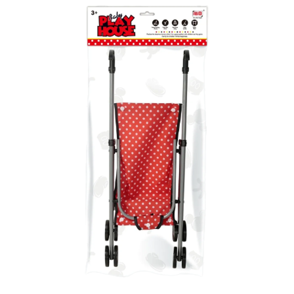 Play House Toy Doll Push Along Stroller Buggy Pram