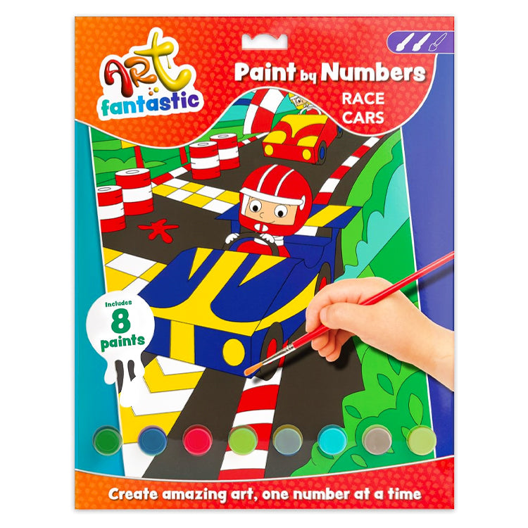 Racing Cars Jumbo Paint By Numbers Kit