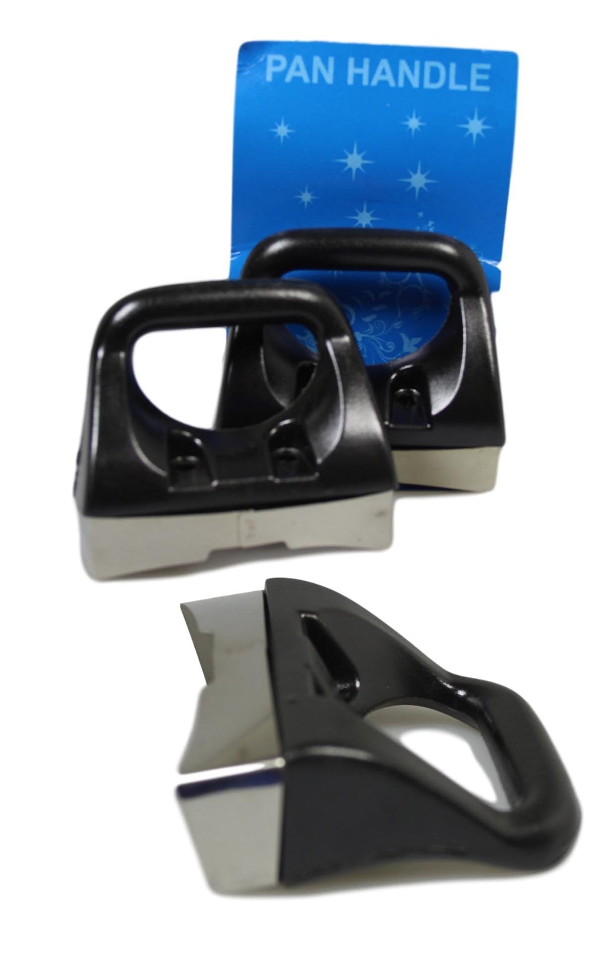 Kitchen Prep Pan Handle Easily Attachable Black Pack Of 2