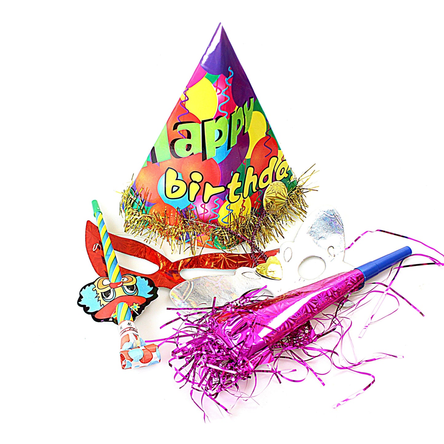 Paper Birthday Party Hat Set Assorted Designs 1253