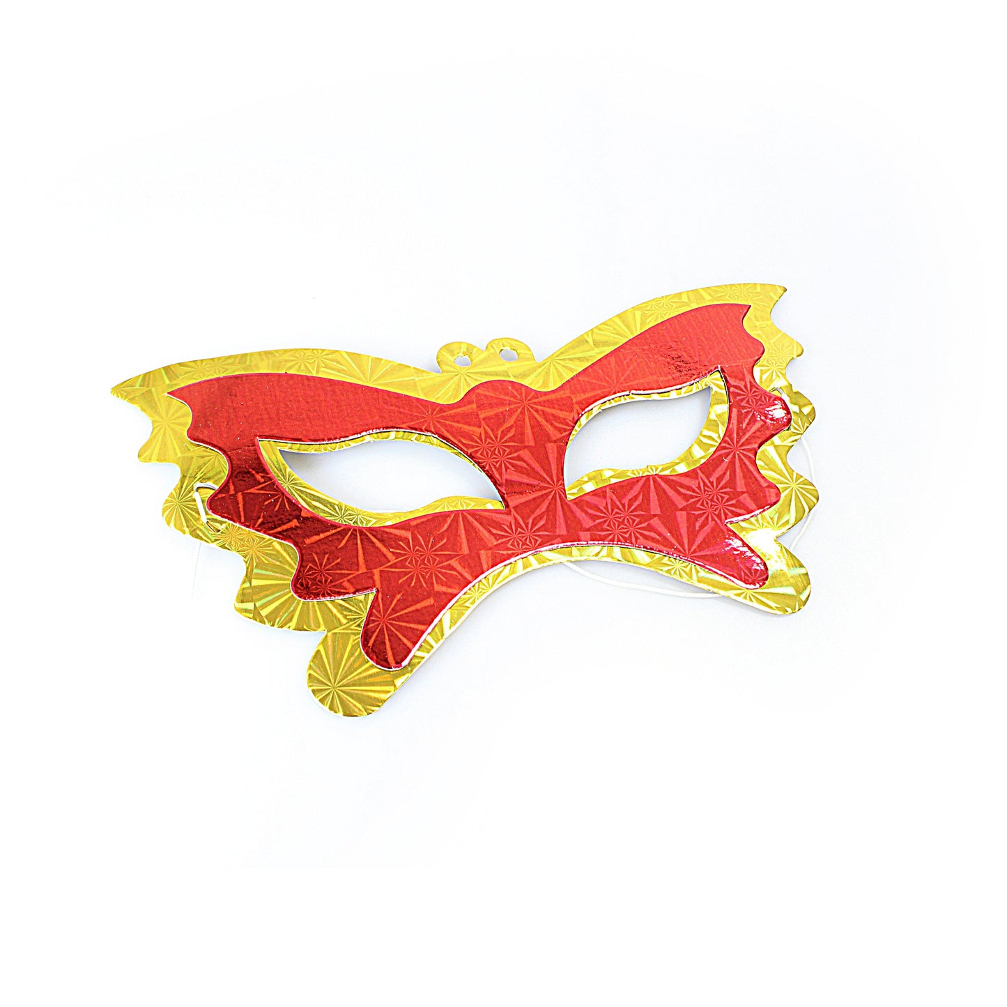 Fancy Dress Paper Metallic Shiny Party Eye Masks Pack of 7 Assorted Colours 1262