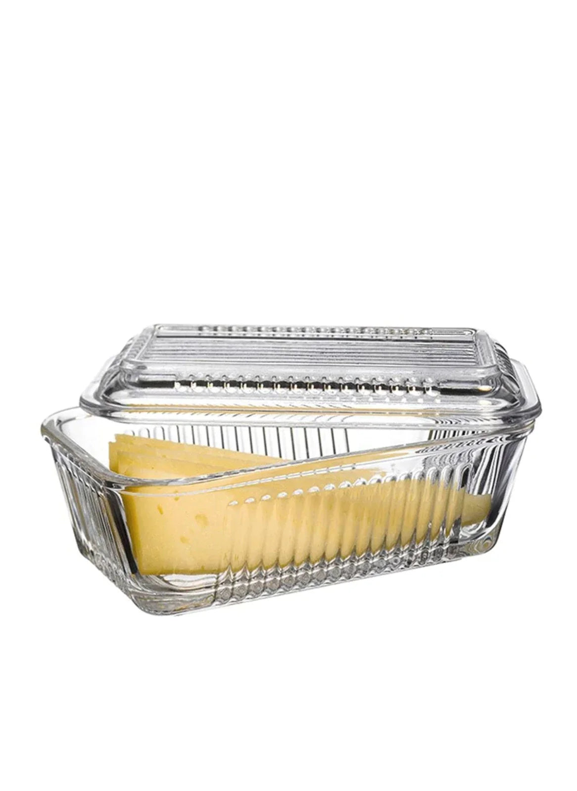 PB Frigo Clear Glass / Cheese Butter Dish 17 x 10 x 7 cm 97711 A