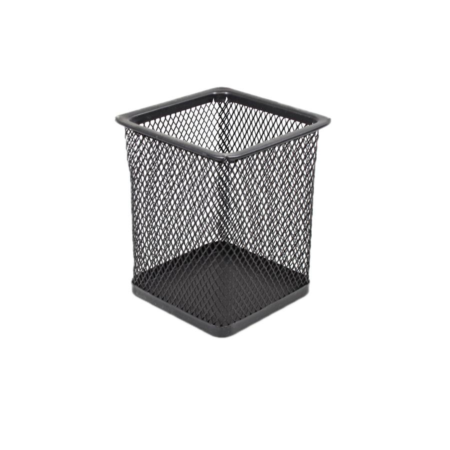 Mesh Pencil Stationery Holder Office Home Supplies Mesh Desk Stationery Holder Black / Silver 0016