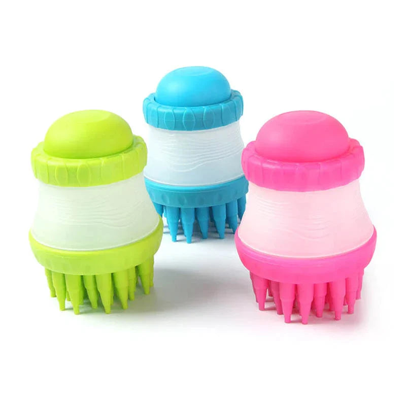 Dog Washer Bath Massage Brush Cleaning Assorted Colours 6723
