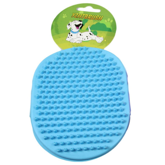 Silicone Pet Dog Double Sided Grooming Pad Brush 15 cm Assorted Colours 5035