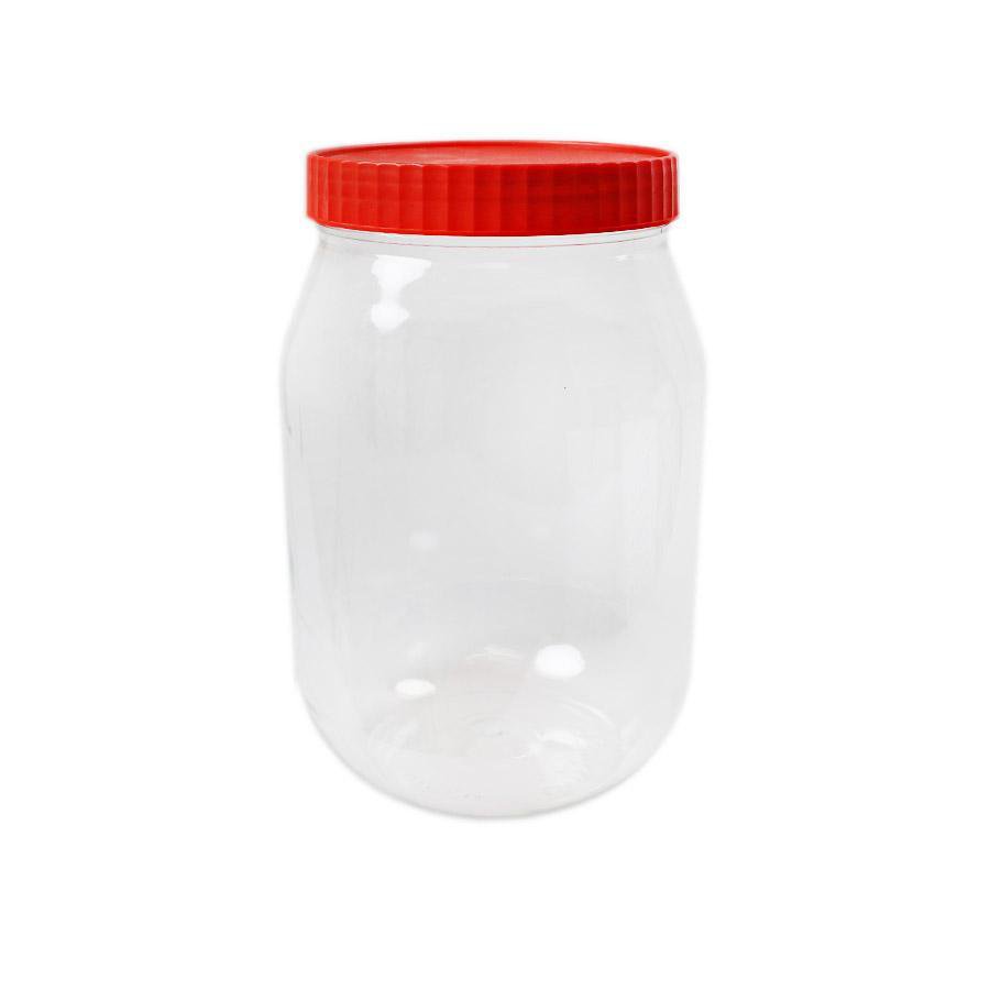 Plastic Kitchen Pet Food Storage Jar 500 Ml Pack Of 2