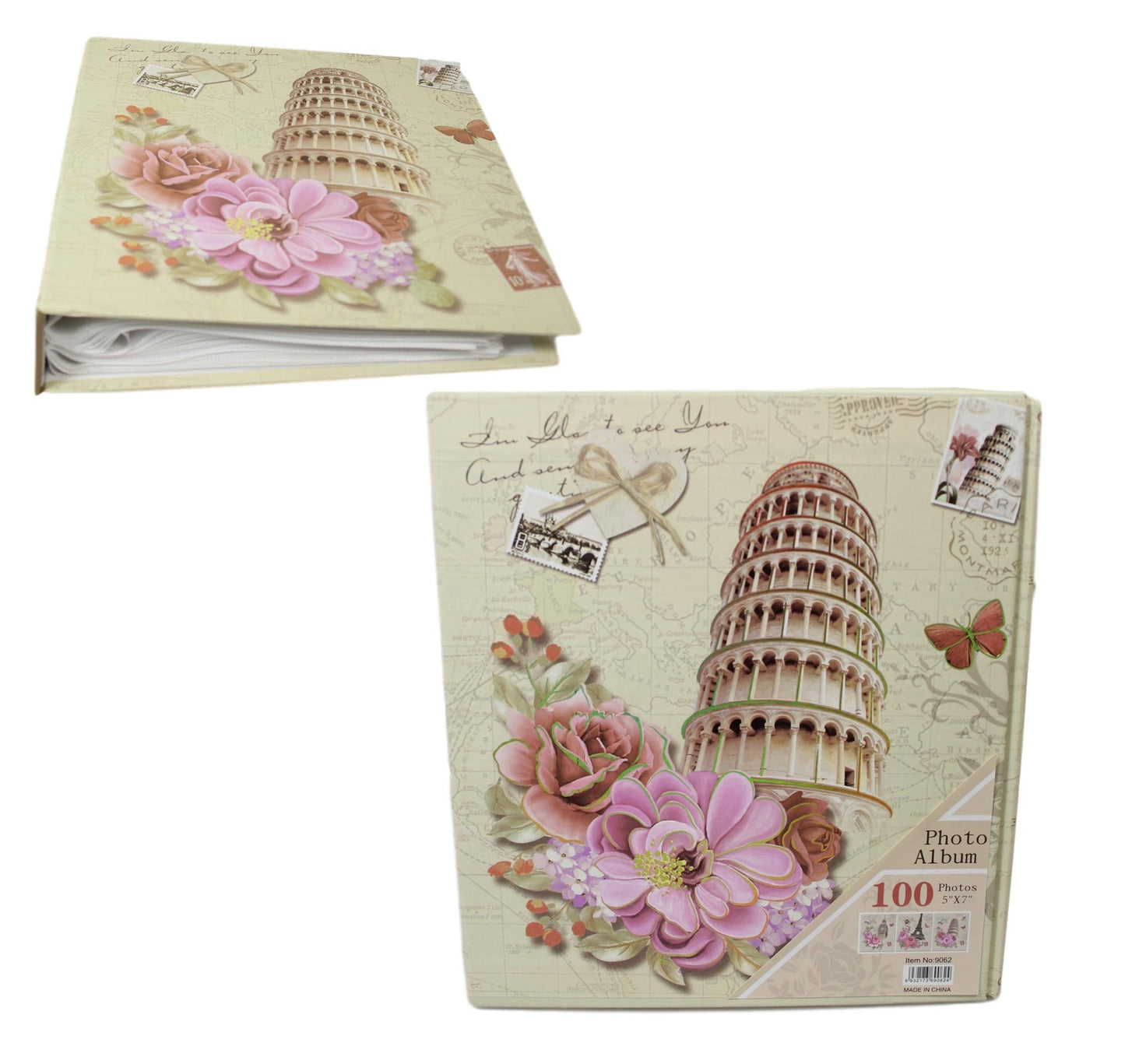 Vintage Style Photo Album Wedding Memory Birthday Album in Box 5''x 7'' 5531