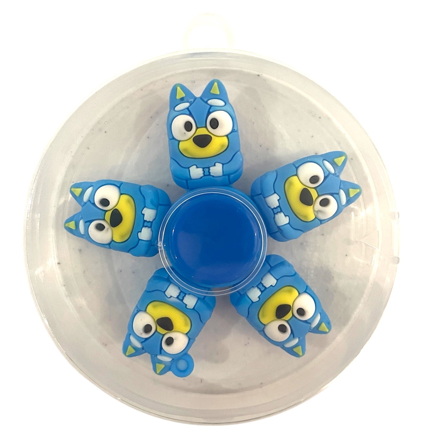 Bluey Style Fidget Spinner with Case