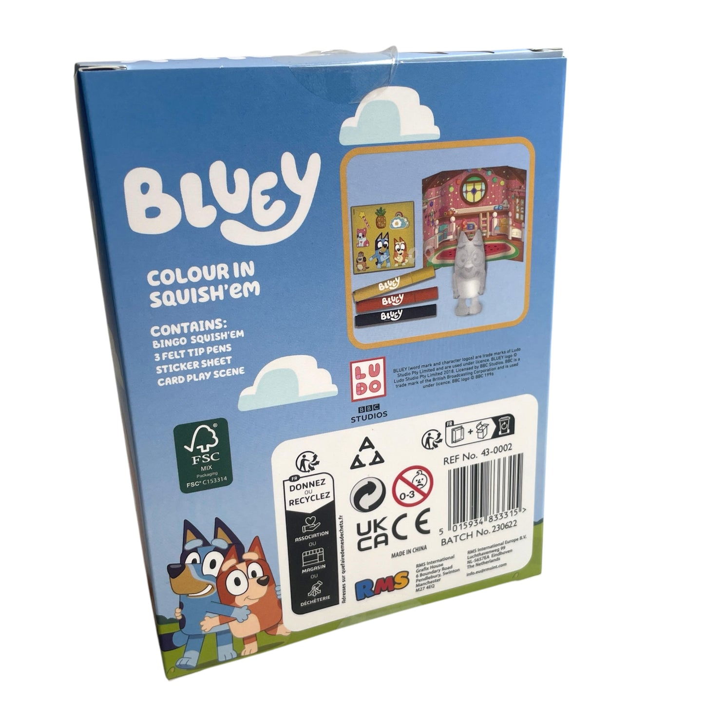 Bluey Bingo Colour In Squish'Em