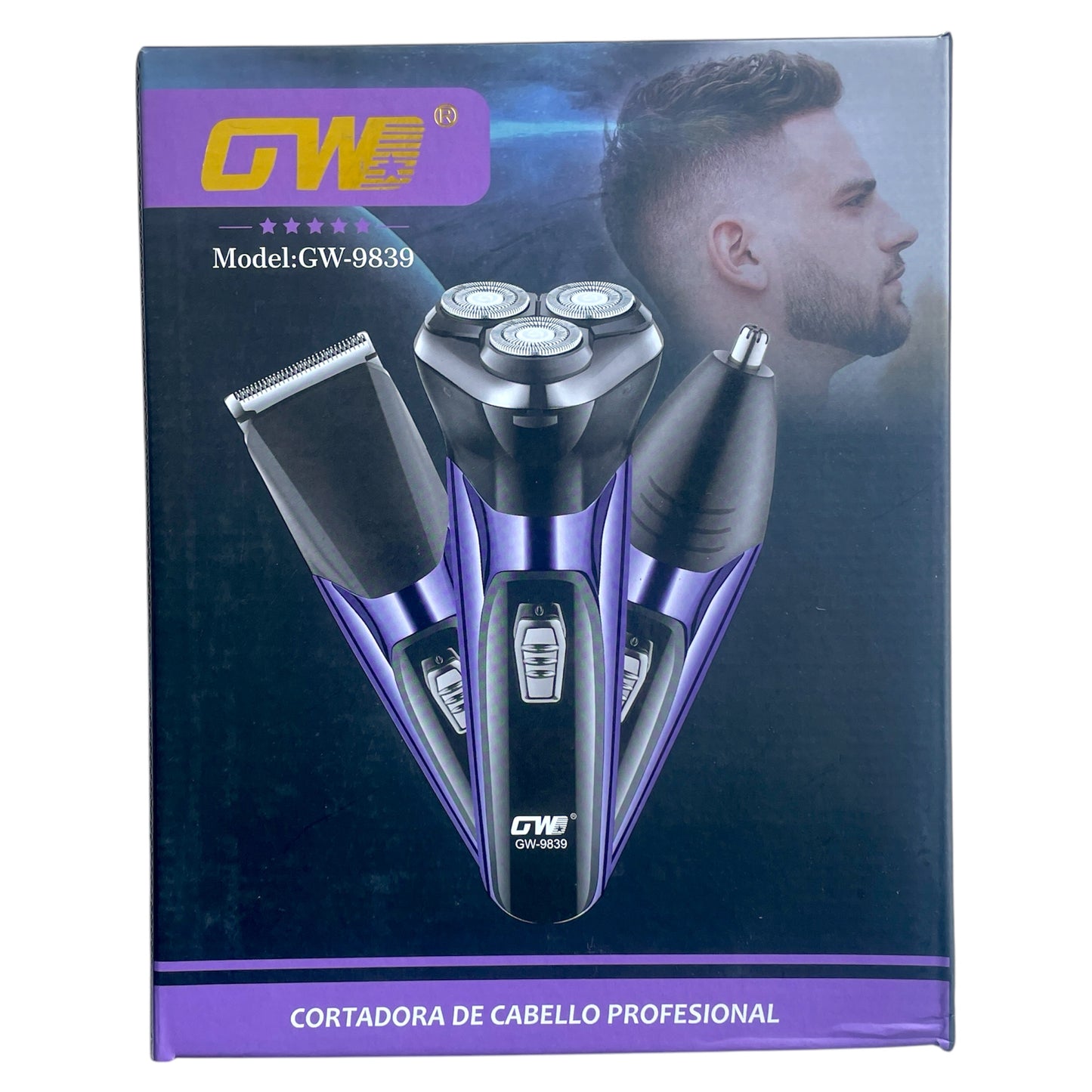 3 in 1 Hair Shaver Trimmer with Clipper & Nose Trimmer - USB Charging