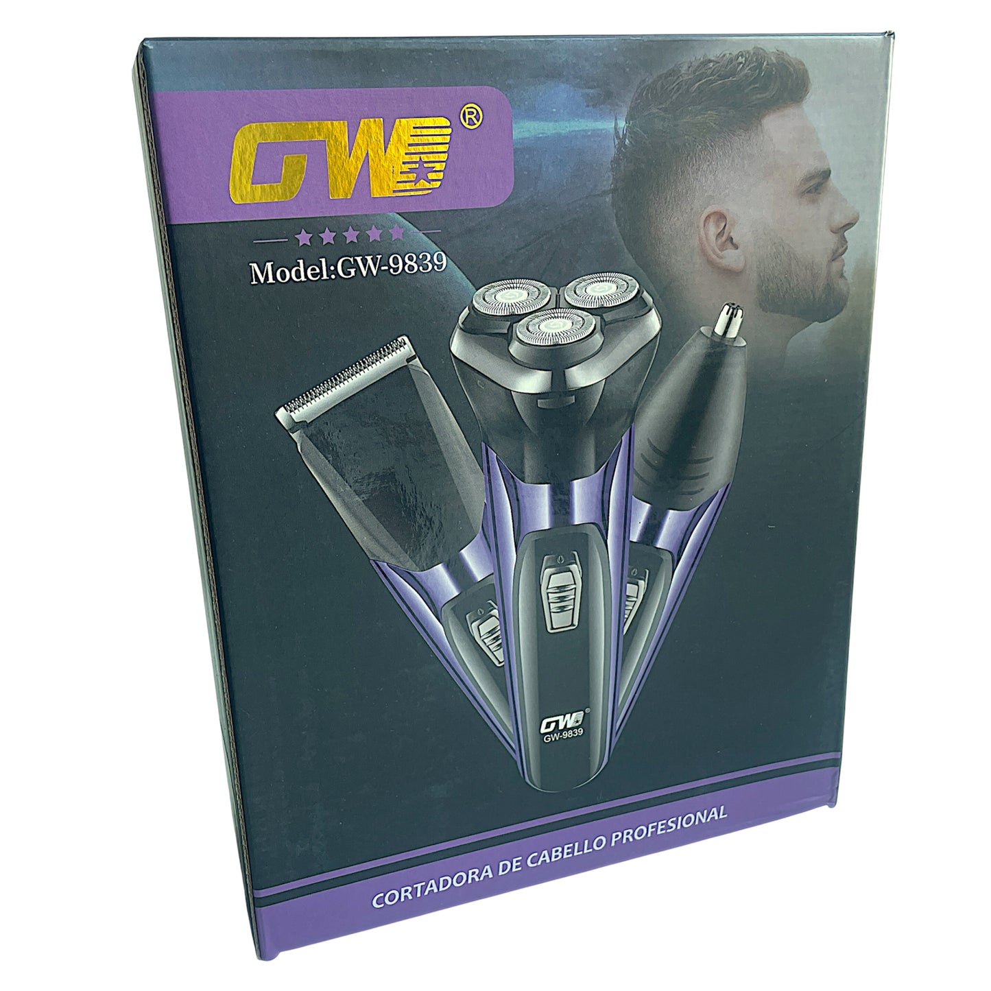 3 in 1 Hair Shaver Trimmer with Clipper & Nose Trimmer - USB Charging