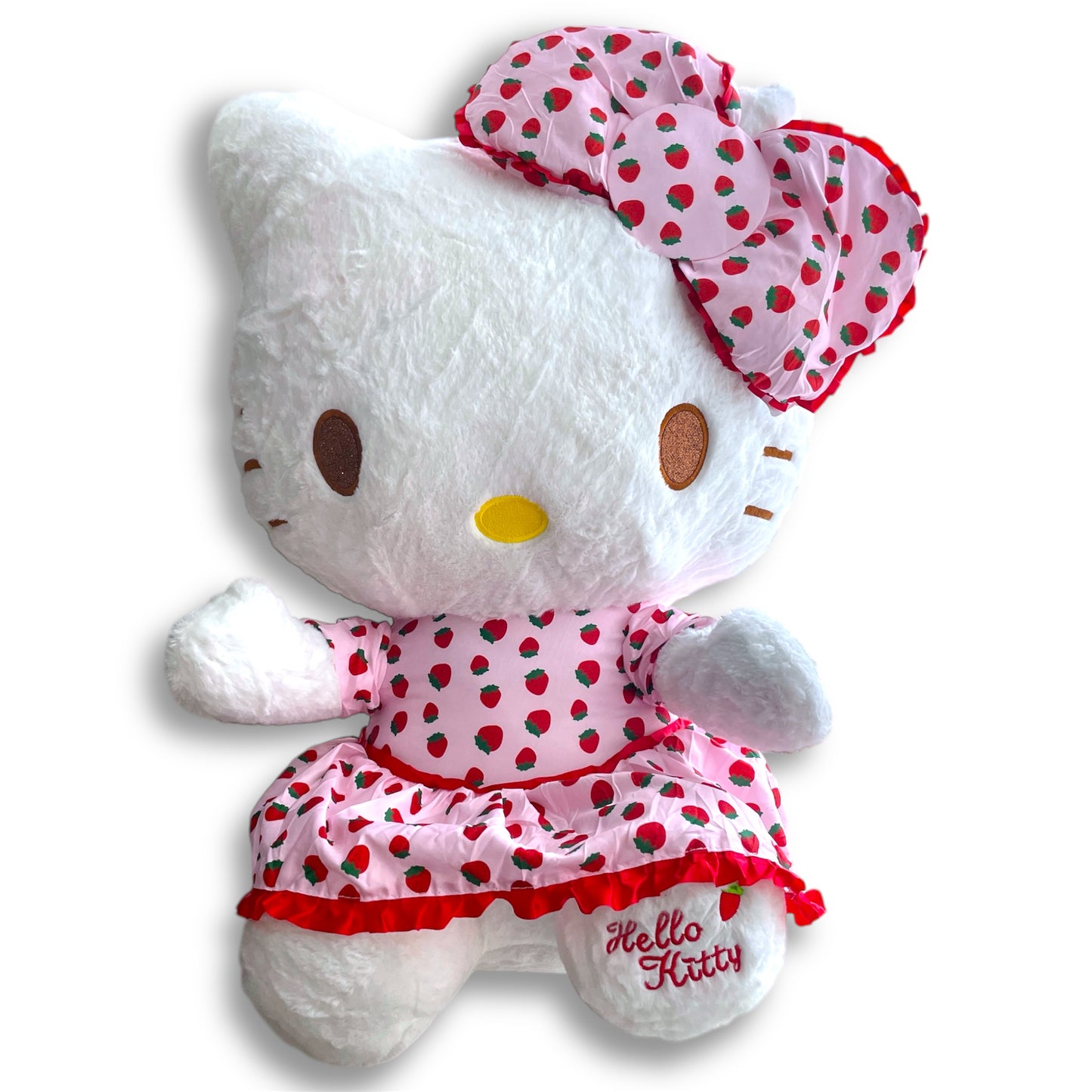 XXL Hello Kitty Strawberry Plush Stuffed Soft Toy