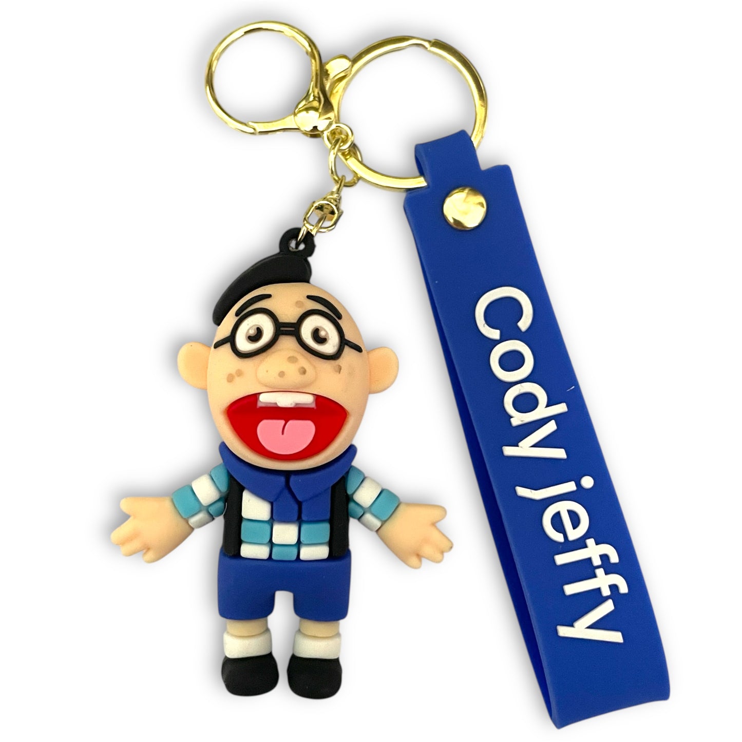 Jeffy Cody 3D Silicone Keychain Keyring Pendant