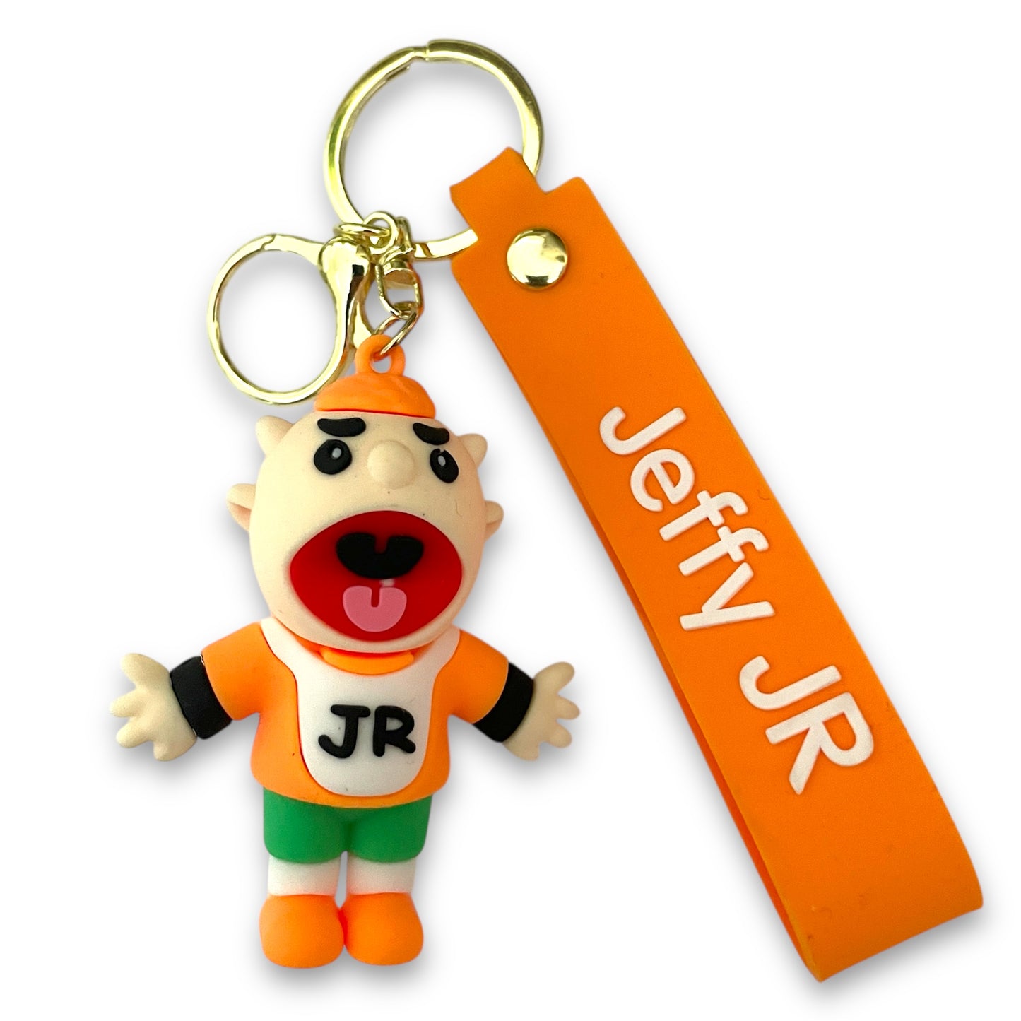 Jeffy JR 3D Silicone Keychain Keyring Pendant