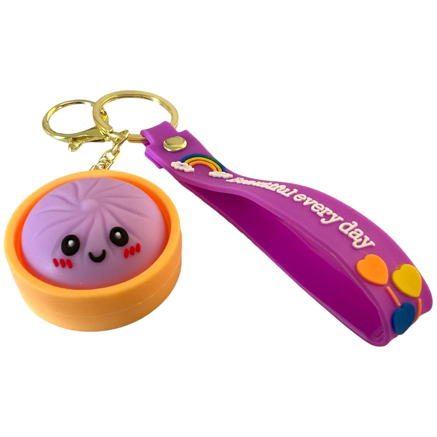 Squishy Dumpling Keypopz Keychain - Various Colours
