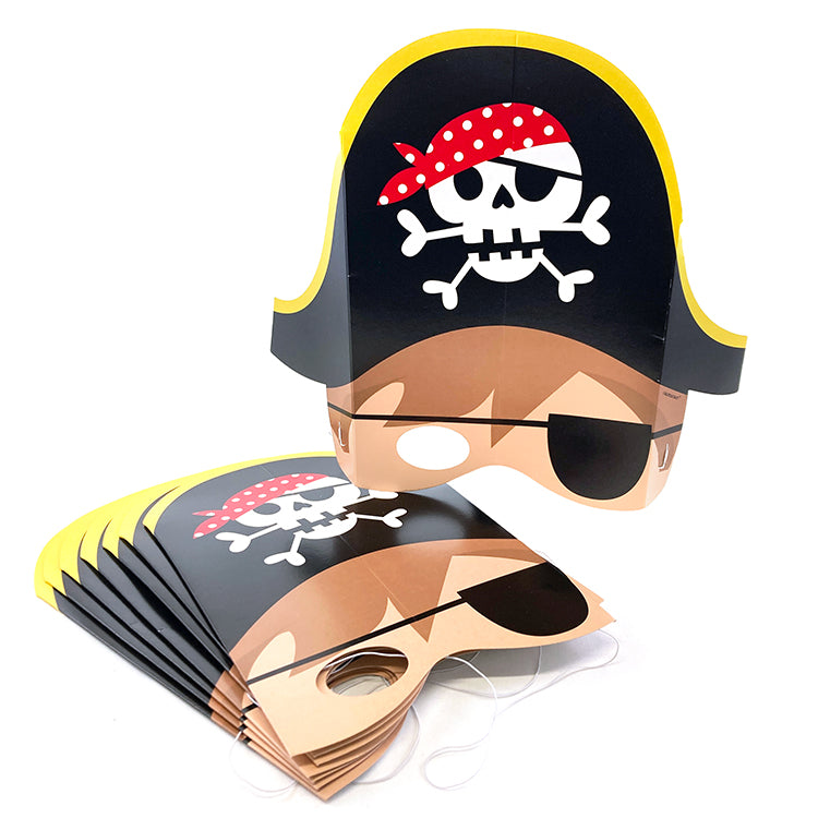 Pirate Party Masks x 8