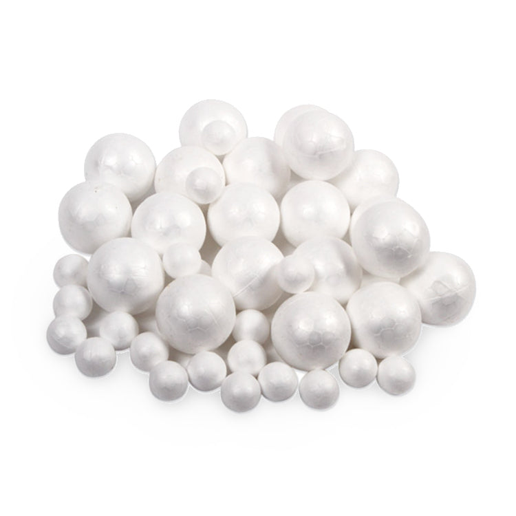 Polystyrene Foam Balls Mega Mix Pack ( 40 Balls Assorted Sizes )