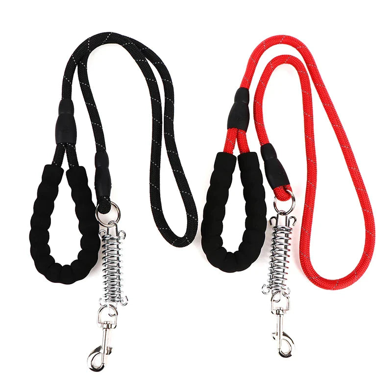 Dog Leash Lead Rope Foam Grip Steel Spring Buckle Clip Assorted Colours 6717