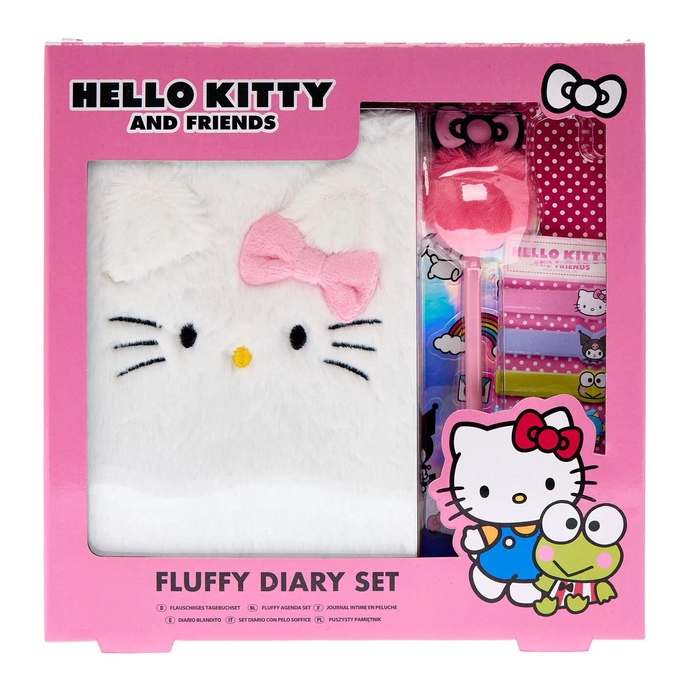 Hello Kitty Fluffy Diary Set