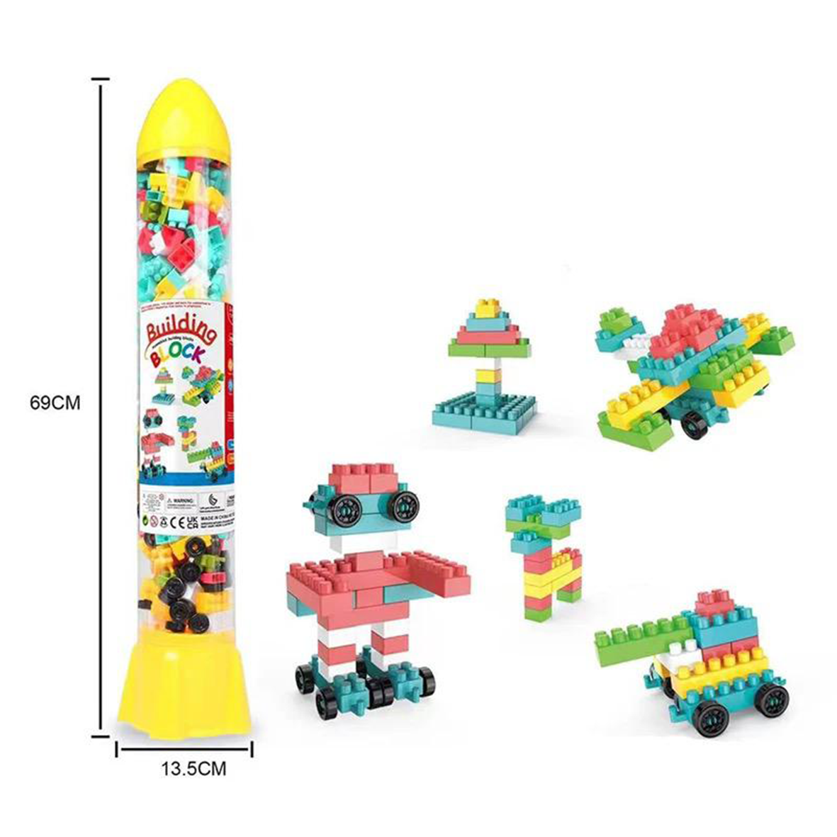 Space Rocket Building Blocks Set 370 Pieces