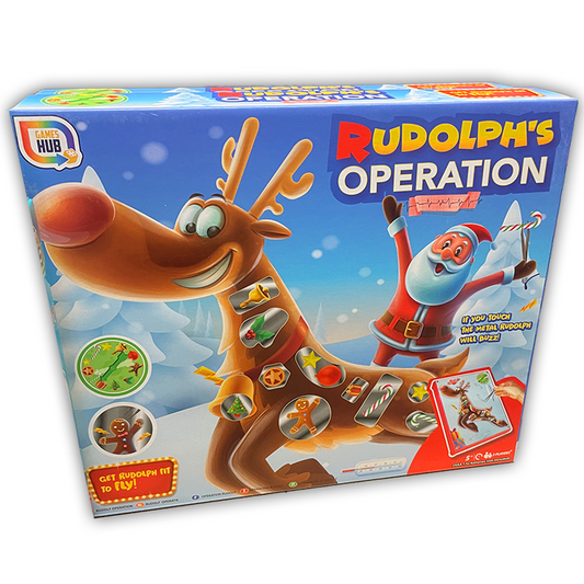 Rudolph's Operation Game Festive Christmas Themed Classic Kids & Adults Family Fun