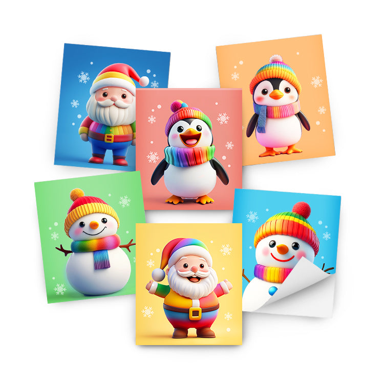Rainbow Christmas Mini Notebooks x 144 ( BULK BUY )