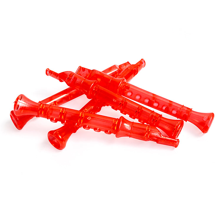 Super Xmas Elf Orange Flutes x 10 ( CRAZY PARTY BAG SPECIAL )