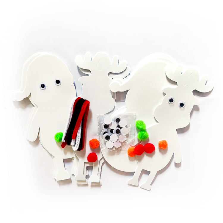 Christmas Foam Characters Craft Kit ( Makes 9 )