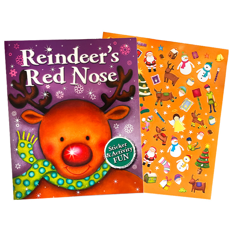 Reindeer’s Red Nose Sticker Activity Fun Pack