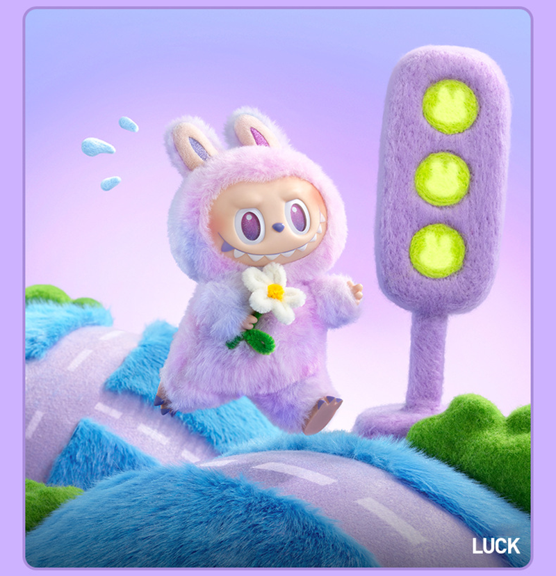Labubu THE MONSTERS Big Into Energy V 3.0 Style Keyring Keychain Stuffed Vinyl Face Plush Toy Doll 17cm VIRAL - LUCK