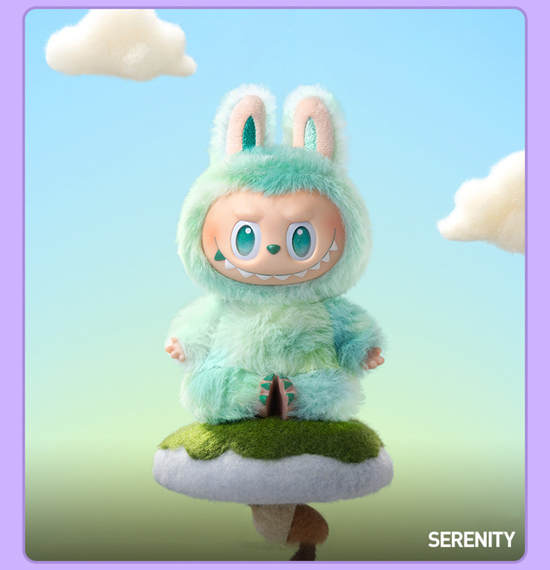 Labubu THE MONSTERS Big Into Energy V 3.0 Style Keyring Keychain Stuffed Vinyl Face Plush Toy Doll 17cm VIRAL - SERENITY