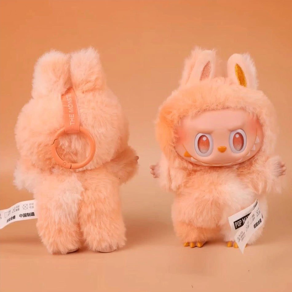 Labubu THE MONSTERS Big Into Energy V 3.0 Style Keyring Keychain Stuffed Vinyl Face Plush Toy Doll 17cm VIRAL - HAPPINESS