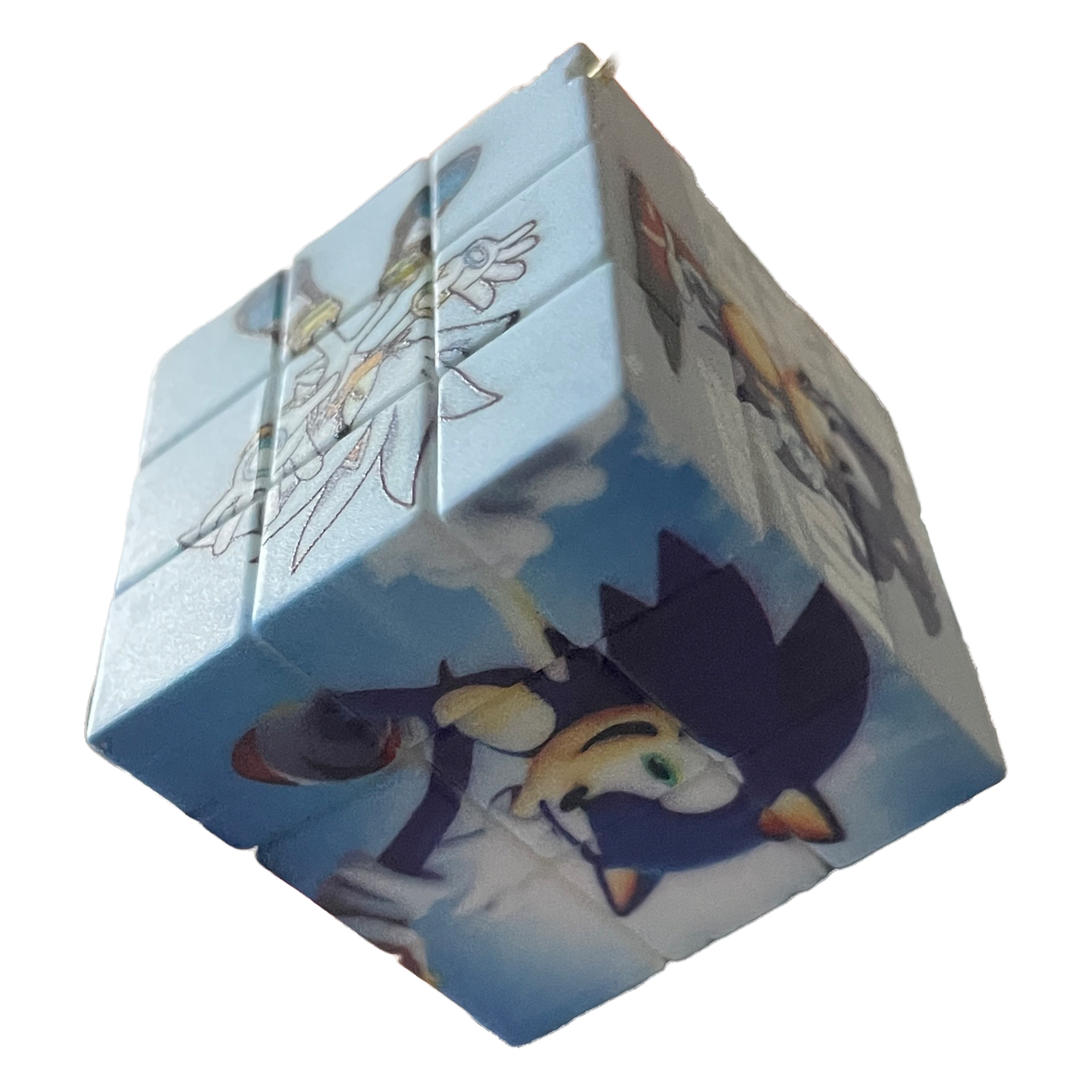 Sonic Puzzle Cube Keychain Keyring